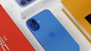 NEW iPhone 16 Unboxing in Ultramarine Blue!