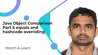 Java Object Comparison Part 5 equals and hashcode overriding