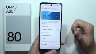 OPPO A80 5G: How to Manage Lock Screen Shortcuts