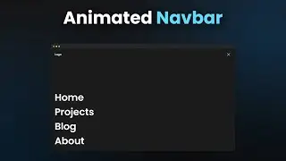 Build Animated and Beautiful Navbar in HTML, CSS and GSAP