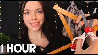 Sleepy Haircut, Measuring Your Body & Face Adjusting 🌙 (ASMR) 1 HOUR Compilation