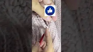 КРАСИВЫЙ ДЕКОРАТИВНЫЙ ШОВ ДЛЯ ВЯЗАНЫХ ПЛЕЧЕВЫХ ИЗДЕЛИЙ # #knitting  #вязаныйкардиган #shorts