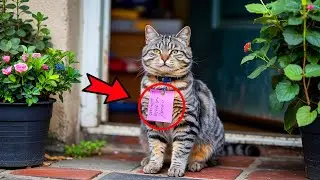 The House Cat came back with a Note on his Neck! After reading it, the Master turned pale!