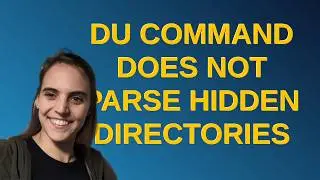 du command does not parse hidden directories