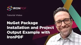 Nuget Package Installation and Project Output Example with IronPDF