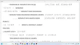 Belajar bahasa jepang - minna no nihongo I bab 21