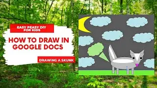 How To Draw A Skunk | Drawing with shapes in Google Docs