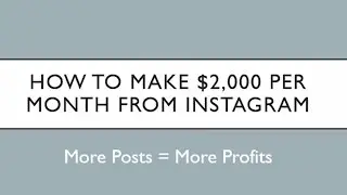 How To Make Money On Instagram