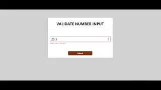 #7 Validate Number Input with React Hook Form v7 - React Micro Project for Beginners