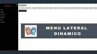 Crear una Menú Lateral Dinámico con HTML y CSS - Desarrollo Web