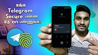 How to Set Passcode lock In Telegram App Tamil 2021!