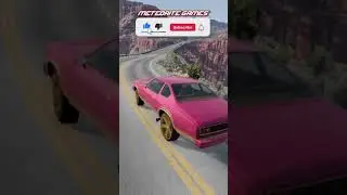 PINK CAR Canyon Bridge Jump Crash №259 