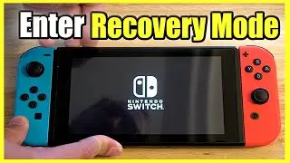 How to enter RECOVERY MODE on Nintendo Switch (Maintenance Mode)