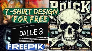 T Shirt Design Tutorial | T-Shirt Design With Ai । Print on Demand । DallE 3 Free T-Shirt Design