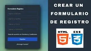 Crear un Formulario de Registro con HTML y CSS - Desarrollo Web