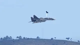 Russian Pilot Ejects from their Fighter Jet after being hit by a Ukrainian Missile - ARMA 3