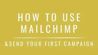 How To Use Mailchimp & Send Your First Campaign