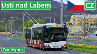 ÚSTÍ NAD LABEM TROLLEYBUS / Trolejbusy v Ústí nad Labem 2024 [4K]