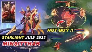 Minsitthar Starlight Skin Crimson Lion Skill Effect | Release on July 2023 MLBB