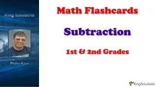 Math Flashcards Subtraction 1st and 2nd Grades