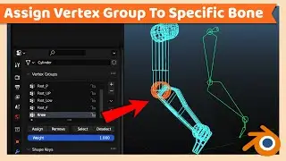 Assign Vertex Group To Specific Bone | Blender Rig Tutorial