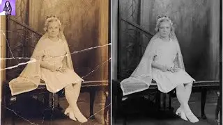 How to Repair & Restore Old, Damaged Black & White Photos | Scratch Remove | Clean Old Photo