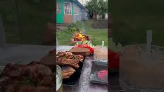 Субботний деревенский летний вечер #bbq #food #foodie #sandwich #cooking #yummy #еда #grill