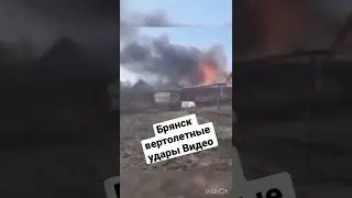 Брянск удары с вертолетов. обстреле поселка в Брянской области со стороны Украины.
