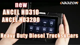 ANCEL HD3100 ANCEL HD3200 12V 24V Heavy Duty Diesel Trucks and 12V Cars obdii scanner obdzon