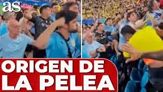 ORIGEN de la PELEA en el COLOMBIA - URUGUAY EN PRIMERA PERSONA: PRIMERAS PIÑAS