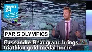 Paris Olympics: Triathlon champion Cassandre Beaugrand brings gold medal home • FRANCE 24