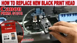 CANON PIXMA G1010 REPLACE BLACK PRINT HEAD.