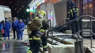 Пожар в «Пятёрочке» на Катукова