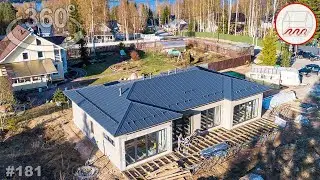 Дом из газобетона 180 м2 в Полянах, III этап стройки