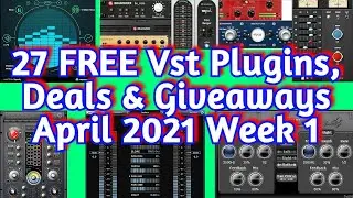 27 Best FREE Audio #VST #PLUGINS, Mega DEALS & #Giveaways - April 2021 Week #1 - amnerhunter.com