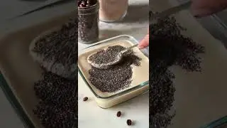 *BEST EVER* COLD COFFEE CHIA SEED PUDDING #shorts