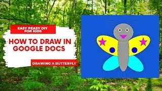 How To Draw A Butterfly | Drawing with shapes in Google Docs