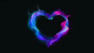 Futuristic Neon Burning Heart | Beautiful Multi Colors | GLOWING HEART | After Effects | Loop Video