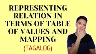 [TAGALOG] Grade 8 Math Lesson: REPRESENTING RELATION IN TERMS OF TABLE OF VALUES AND MAPPING