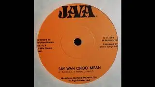 Java - Say Wah Choo Mean