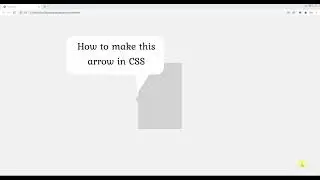 How to make arrow in CSS