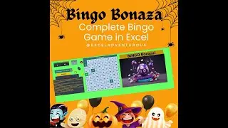 Complete BINGO game in Excel | Generate Random numbers in Excel | Learn Excel formulas with Fun |