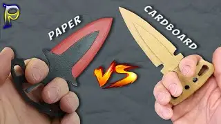 How to make an origami poke knife out of paper or cardboard DIY paper and cardboard knife DIY weapon