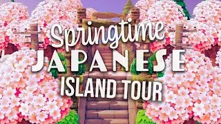 BEAUTIFUL SPRING JAPANESE ISLAND TOUR // Animal Crossing New Horizons
