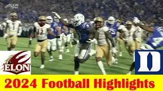 Elon vs Duke Football Game Highlights 8 30 2024