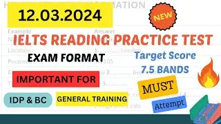 ielts general reading practice test 2024 with answers | 12.03.2024