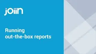 Running an out the box Consolidated reports