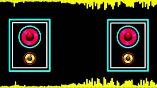 Royalty free audio spectrum music visualizer Black screen Effects for DJ mixing song backdrop