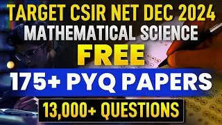 CSIR NET Dec 2024 | 13000+ Questions & 175+ Previous Year Questions | CSIR NET Mathematics | IFAS