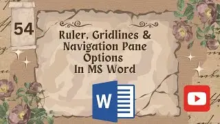 Ruler in Word | What is Navigation Pane in MS Word | Gridline Option in Word | MS Word Course Free
